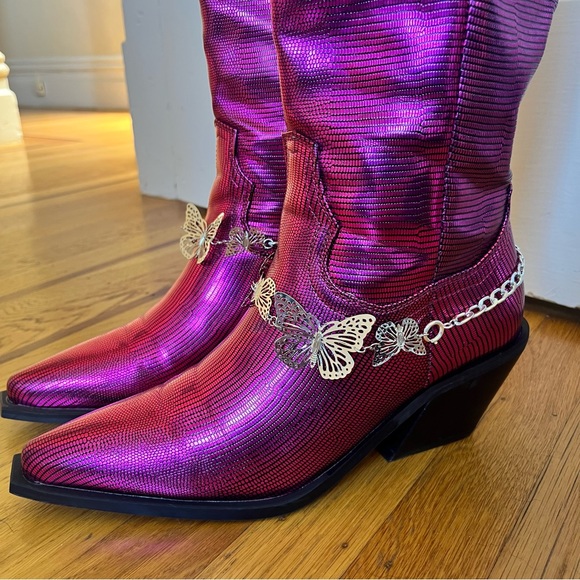 Pink sparkly cowgirl boots | Women’s Size 8 | Barbie Costume - Picture 8 of 10